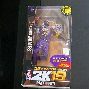 NBA 2K19 Lebron James 20th Anniversary Network Edition Figure